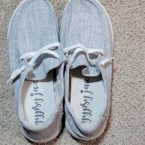 Gray Casual Slip-On Shoes